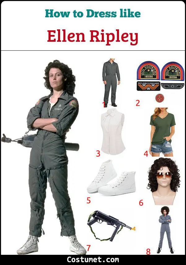 Ellen Ripley Costume for Cosplay & Halloween