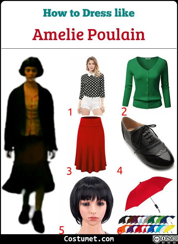 Amelie Poulain Costume for Cosplay & Halloween