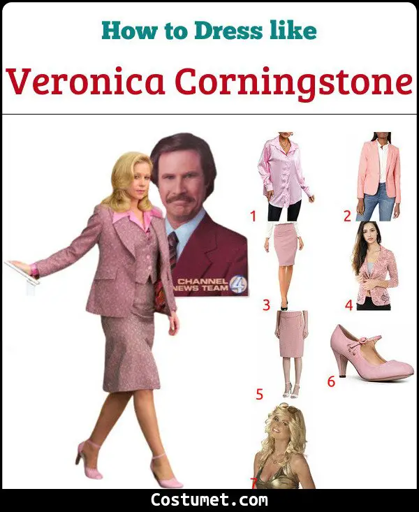 Veronica Corningstone Costume for Cosplay & Halloween