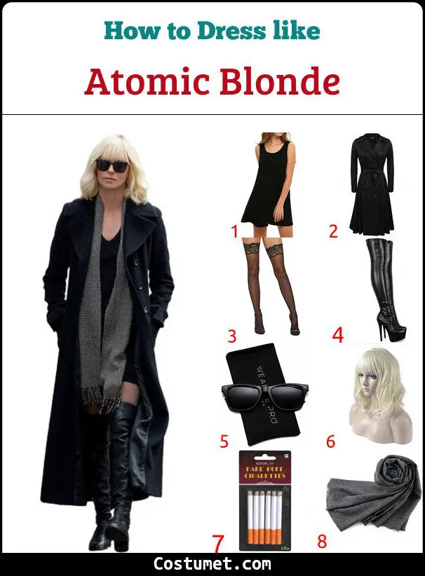 Atomic Blonde Costume for Cosplay & Halloween