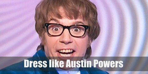 Austin Powers grew up in the 1960s so his outfit reflects the groovy fashion of the booming decade. He’s famous for his ultra-bright royal blue suit which he pairs with an outdated lacy jabot and a classic pair of black Oxfords. 