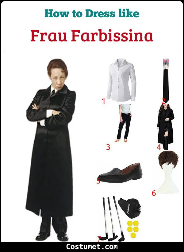 Frau Farbissina Costume for Cosplay & Halloween
