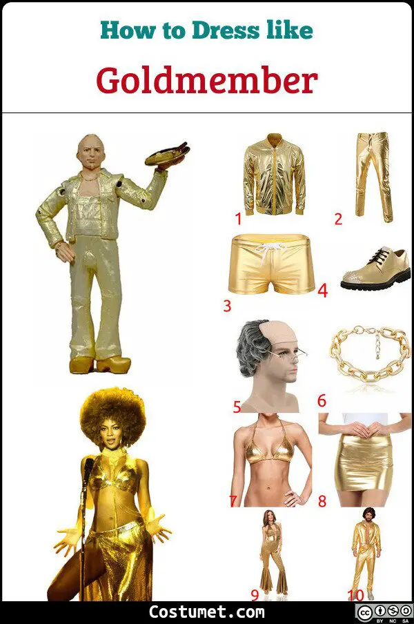 Goldmember Costume for Cosplay & Halloween