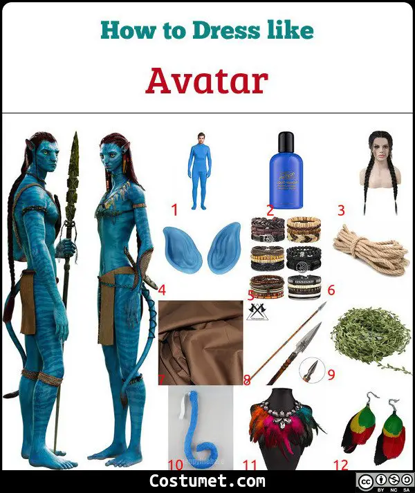 Avatar Costume for Cosplay & Halloween