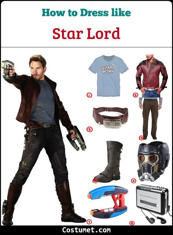 Star Lord Costume for Cosplay & Halloween