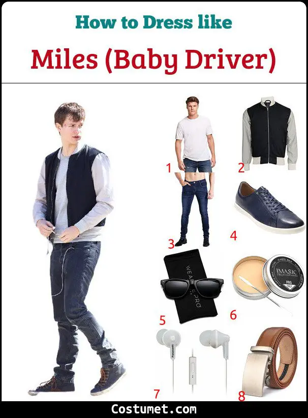 Miles (Baby Driver) Costume for Cosplay & Halloween