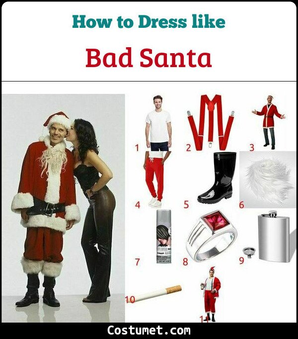 Bad Santa Costume for Cosplay & Halloween