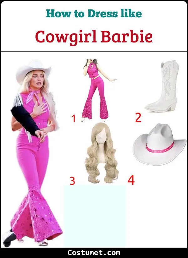 Cowgirl Barbie Costume for Cosplay & Halloween