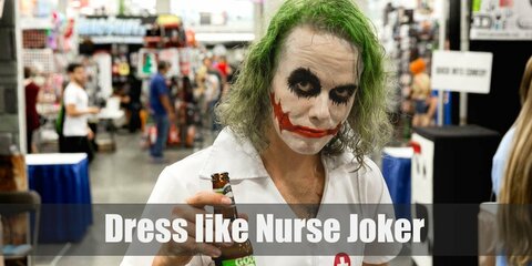 One of the most iconic scene of Joker in The Dark Knight is when he disguised as a female nurse, skipping merrily away down the street of the Gotham General Hospital, while it explodes with the bombs he'd plant.