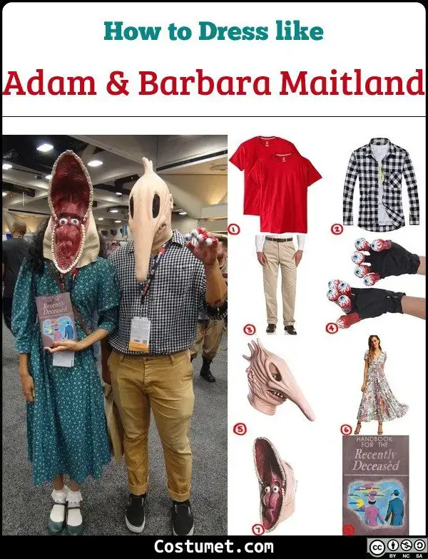 Adam & Barbara Maitland (Beetlejuice) Costume for Cosplay & Halloween 2023