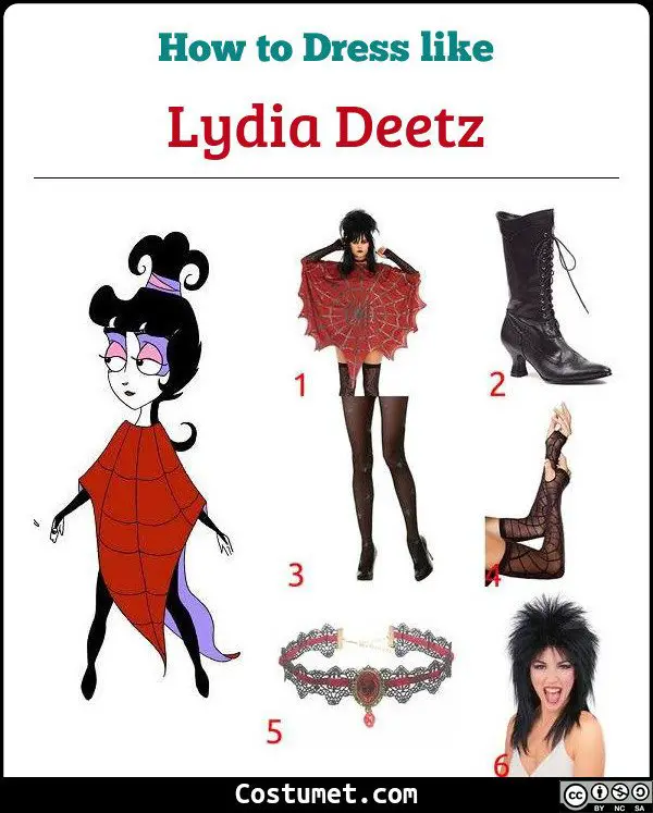Lydia Deetz Beetlejuice Costume for Cosplay & Halloween