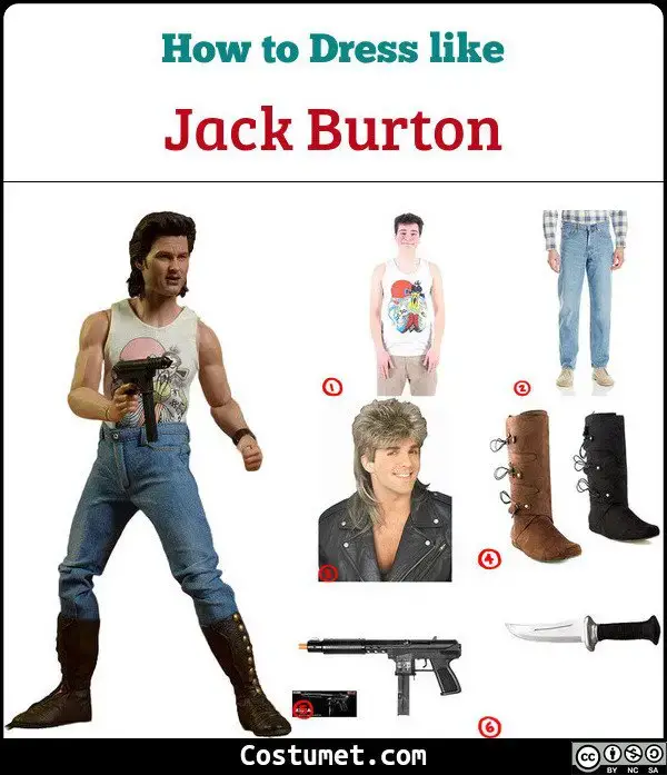 Diverse spiegel Twee graden Jack Burton (Big Trouble in Little China) Costume for Cosplay & Halloween  2023