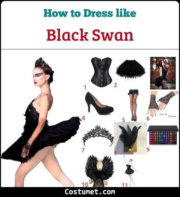 Black Swan Costume for Cosplay & Halloween