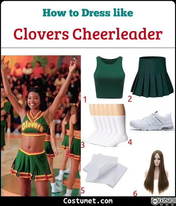 Bring It On Clovers Cheerleader Costume for Cosplay & Halloween