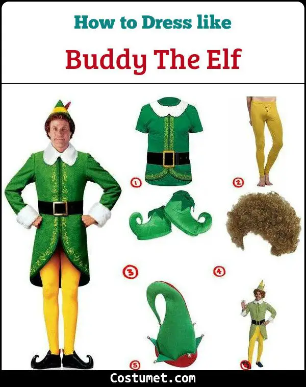 Buddy The Elf Costume for Cosplay & Halloween