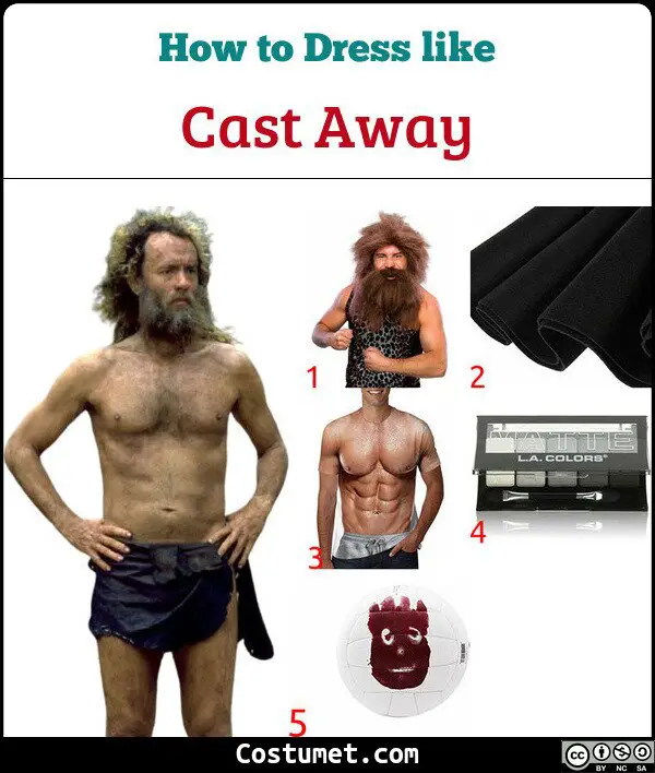 Cast Away Costume for Cosplay & Halloween