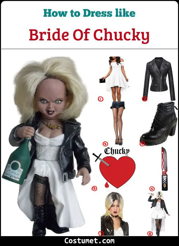 Bride Of Chucky Costume for Cosplay & Halloween