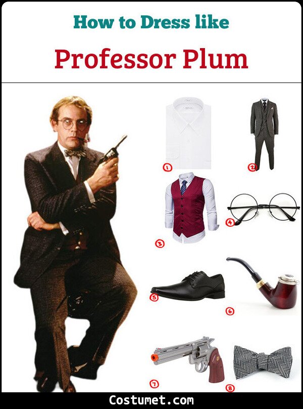 Professor Plum Costume for Cosplay & Halloween