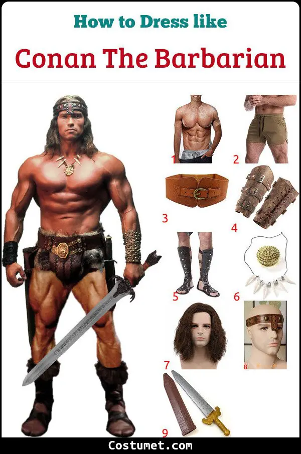 Conan The Barbarian Costume for Cosplay & Halloween