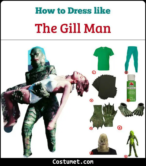 The Gill Man Costume for Cosplay & Halloween