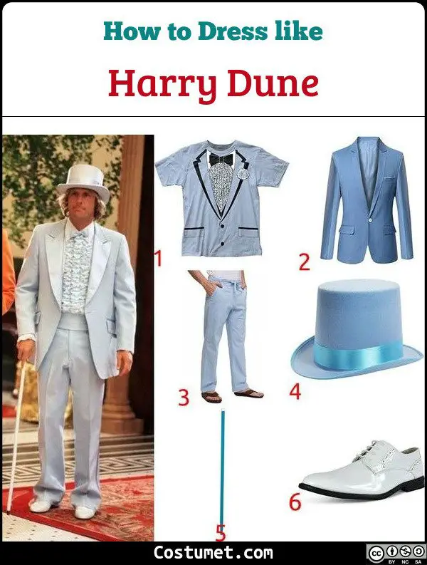 Harry Dune (Dumb And Dumber) Costume for Cosplay & Halloween