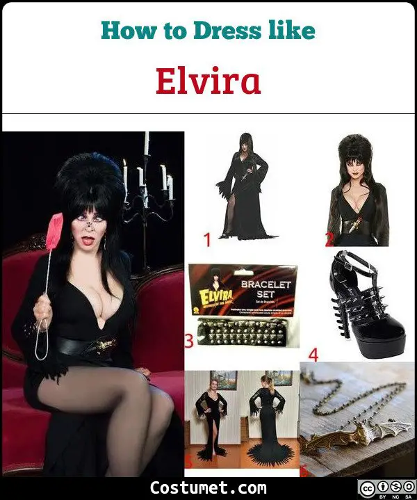 Elvira Costume for Cosplay & Halloween