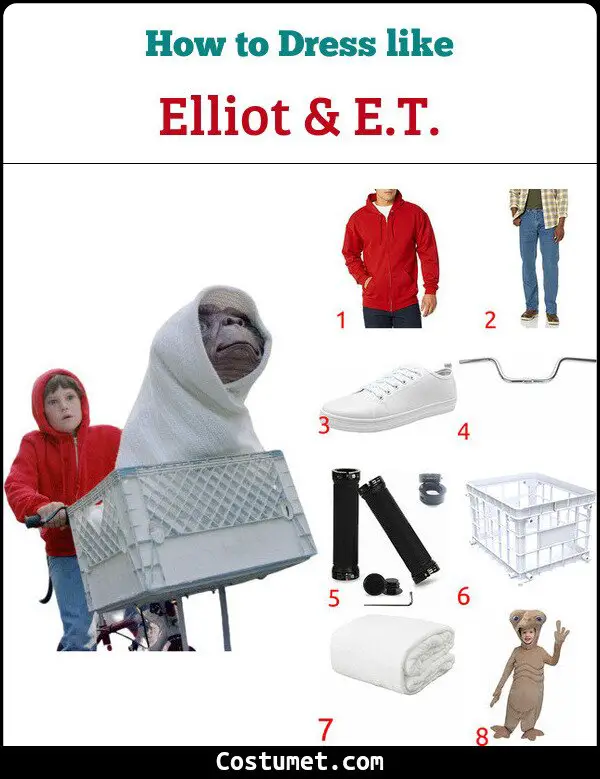 Elliot & E.T. Costume for Cosplay & Halloween
