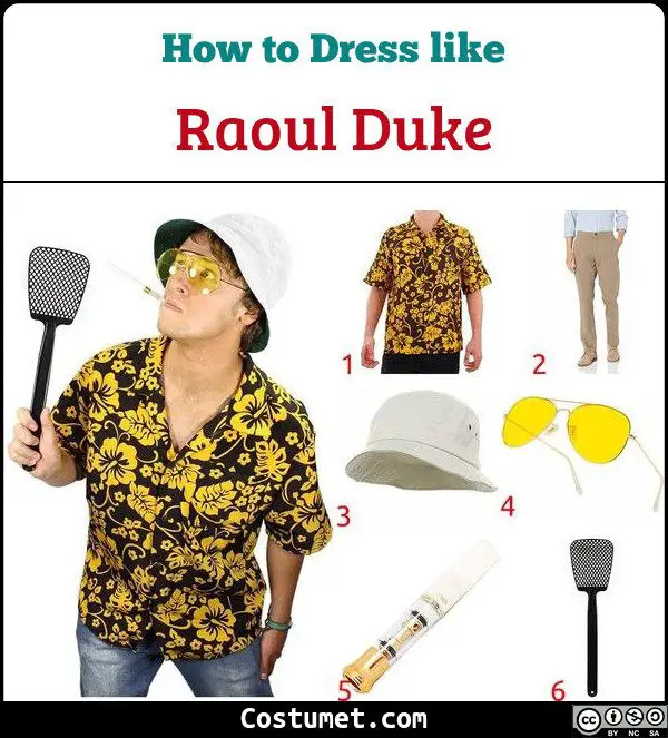 Raoul Duke Fear And Loathing In Las Vegas Costume for Cosplay & Halloween