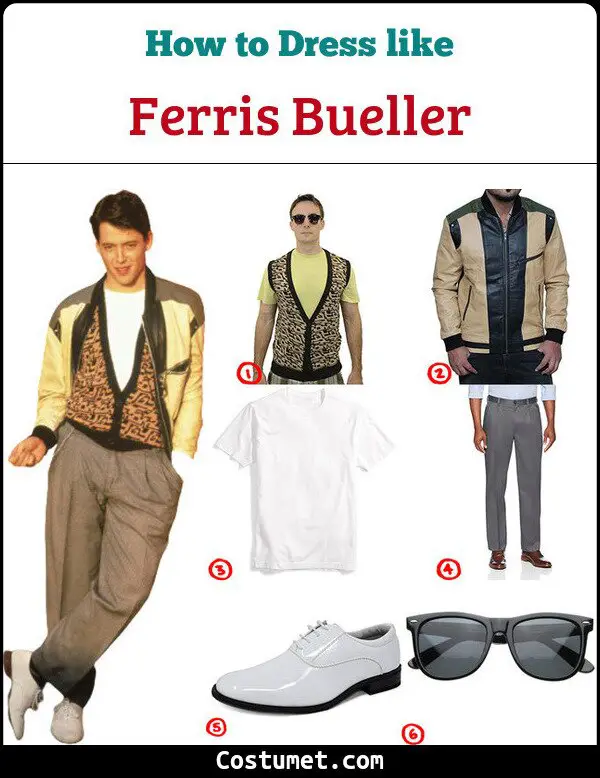 Ferris Bueller Costume for Cosplay & Halloween