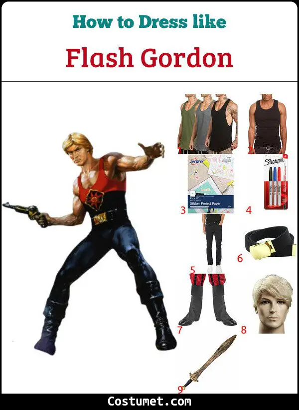 Flash Gordon Costume for Cosplay & Halloween