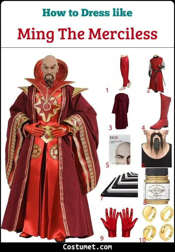 Ming The Merciless Costume for Cosplay & Halloween