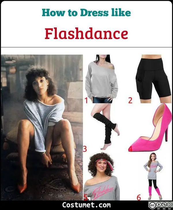 Flashdance Costume for Cosplay & Halloween