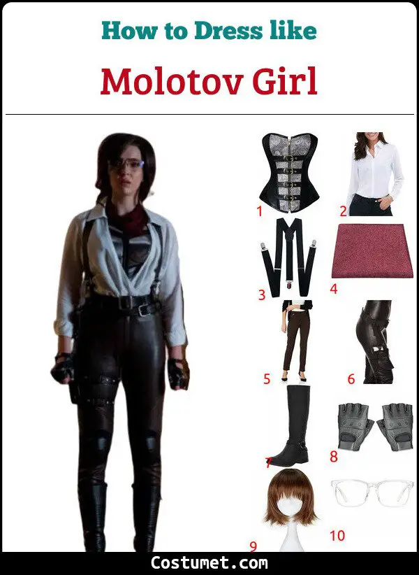 Molotov Girl Costume for Cosplay & Halloween