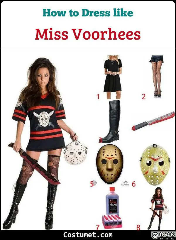 Miss Voorhees Costume for Cosplay & Halloween