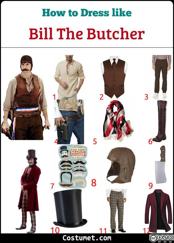 Bill The Butcher Costume for Cosplay & Halloween