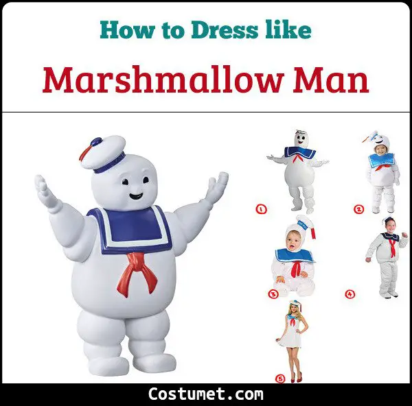 Marshmallow Man Costume for Cosplay & Halloween