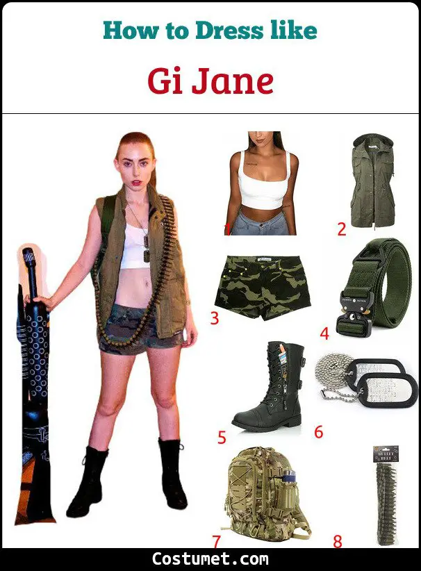 Gi Jane Costume for Cosplay & Halloween