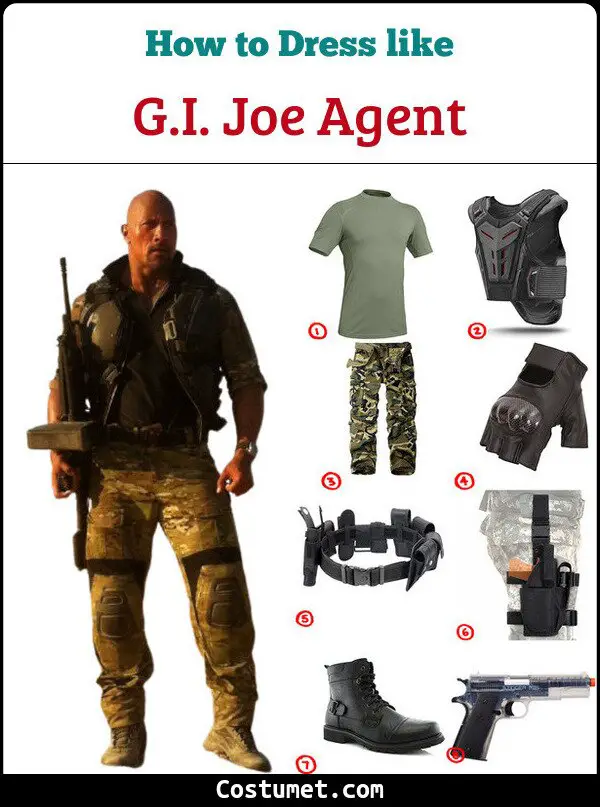 G.I. Joe Agent Costume for Cosplay & Halloween