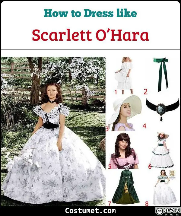 Scarlett O’Hara Gone Wth The Wind Costume for Cosplay & Halloween