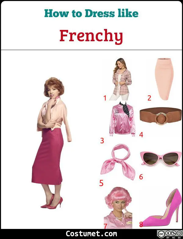 Frenchy Costume for Cosplay & Halloween