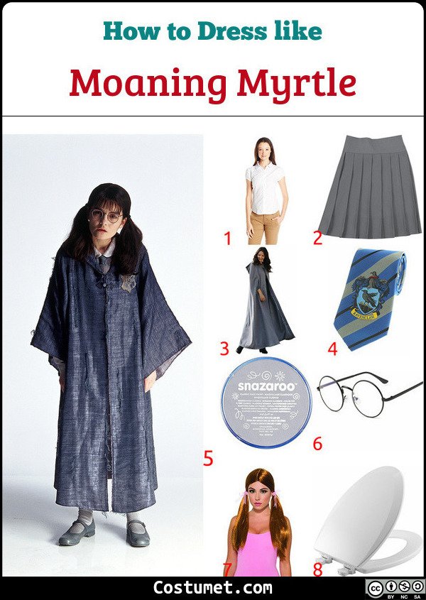 Moaning Myrtle Costume for Cosplay & Halloween