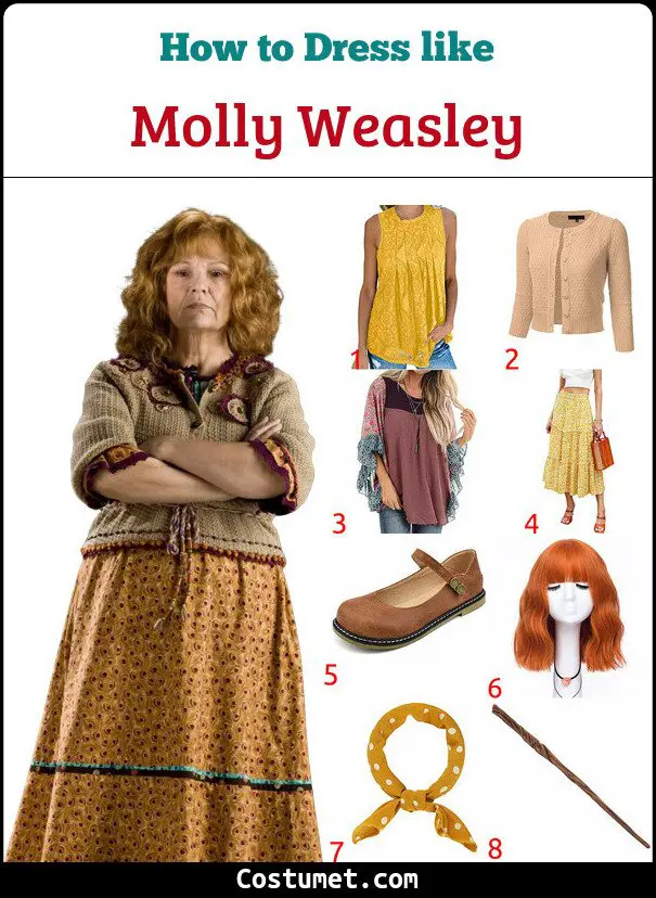 Molly Weasley Costume for Cosplay & Halloween