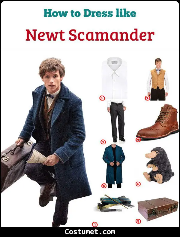 Newt Scamander Costume for Cosplay & Halloween