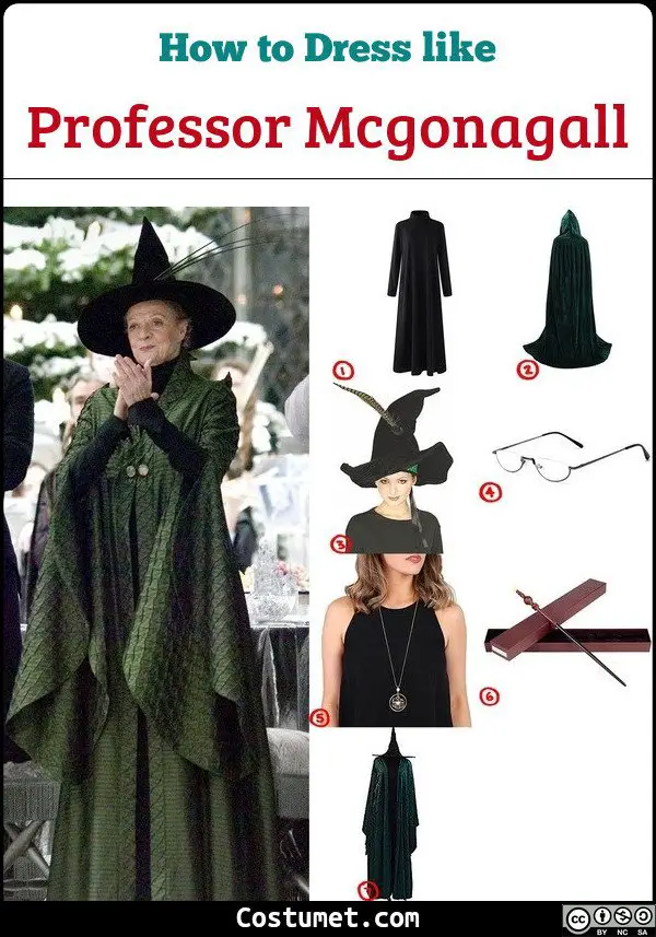 Professor Mcgonagall Costume for Cosplay & Halloween