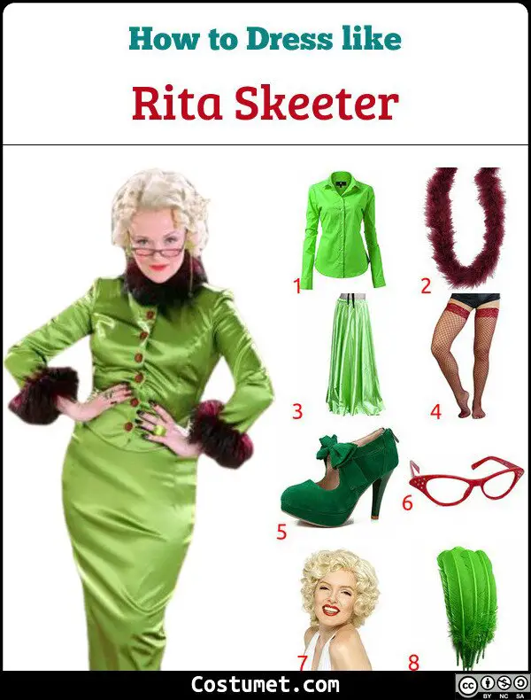 Rita Skeeter Costume for Cosplay & Halloween