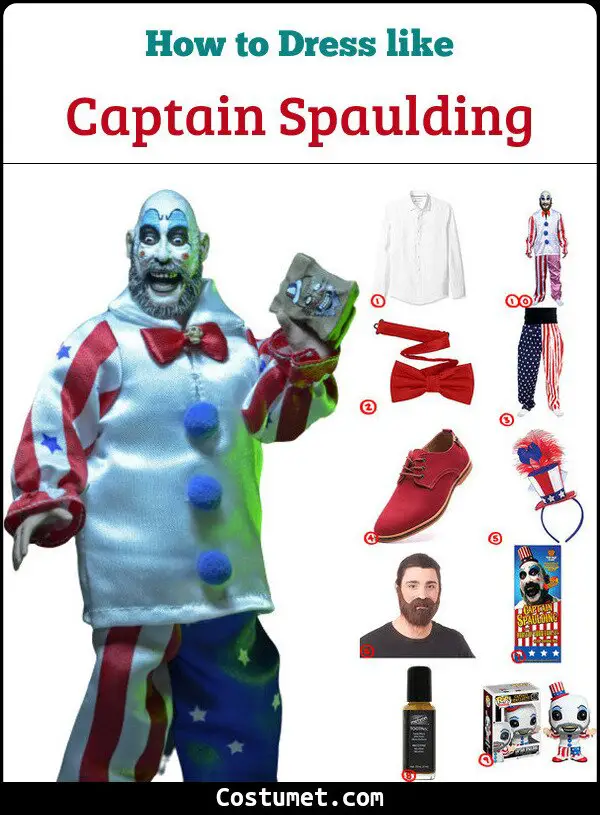 Captain Spaulding Costume for Cosplay & Halloween