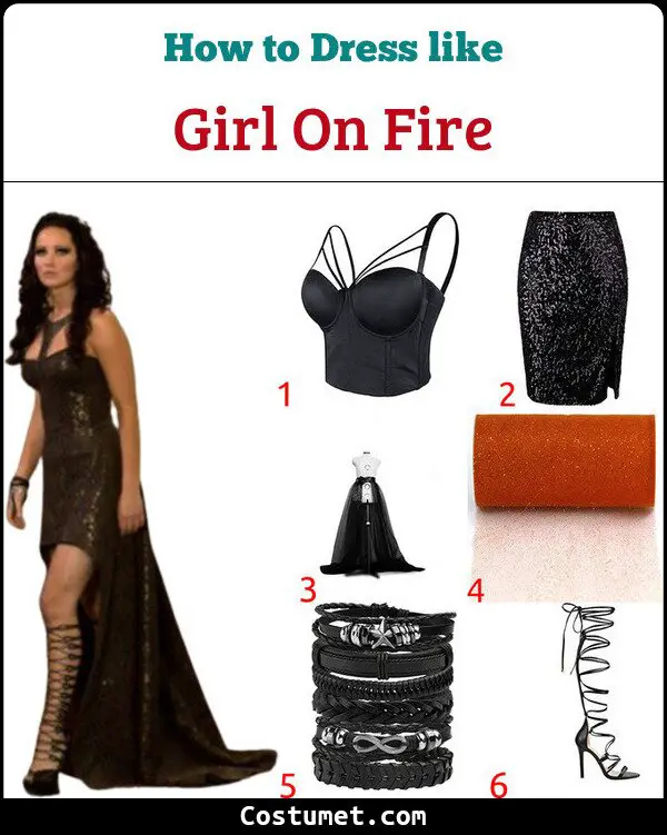 Girl On Fire Costume for Cosplay & Halloween