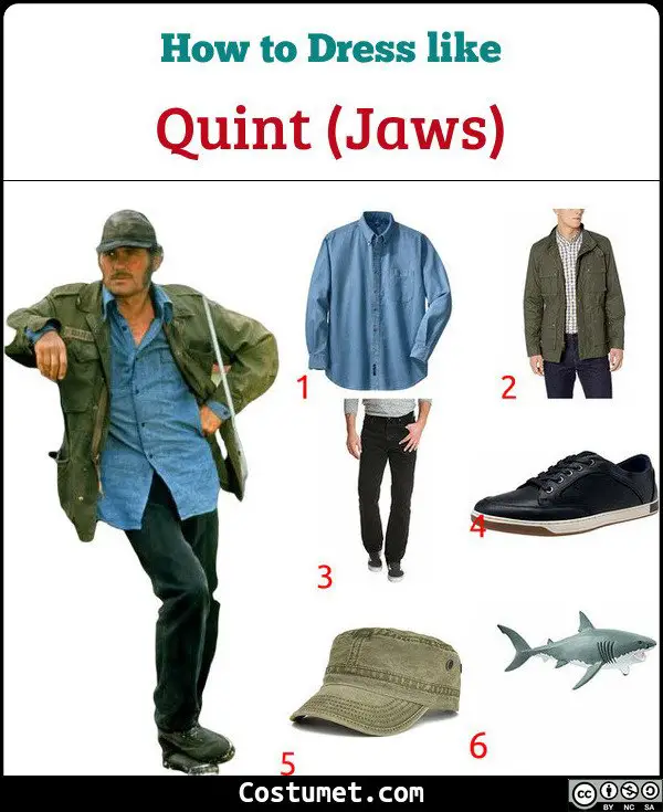 Quint (Jaws) Costume for Cosplay & Halloween