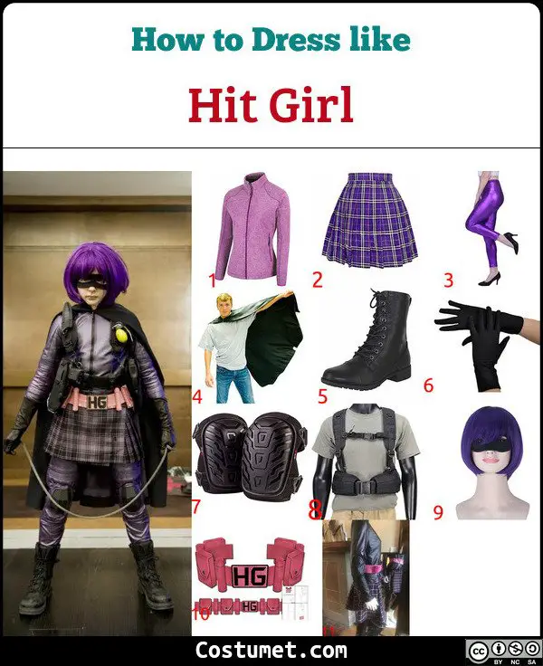 Hit Girl Costume for Cosplay & Halloween
