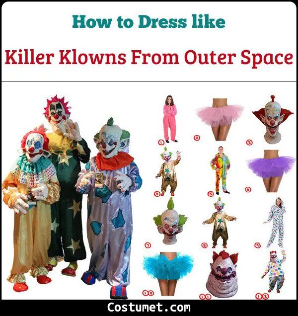 Killer Klowns From Outer Space Costume for Cosplay & Halloween